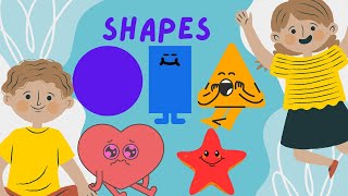 Shapes Song  Songs for Circle Time Learning The Shapes Song  Nursery Rhymes  AZRhymesWorld [upl. by Lopez]