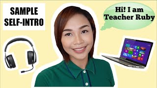 SELFINTRODUCTORY VIDEO for ESL TEACHING  Ruby Gonzales [upl. by Salkin97]