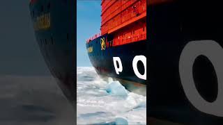 Epic Ice Breaking Ship in Action  Powerful Ship Cutting Through Frozen Sea WajjisOfficial shorts [upl. by Merriott]