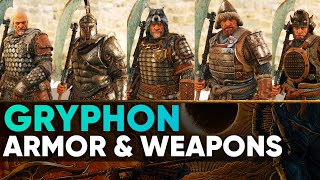 Gryphon All Armor And Weapons  For Honor New Knight Hero Customisation and Gear [upl. by Ennaeirrac]