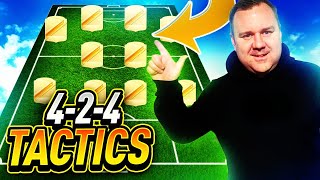 EAFC 24  ULTRA ATTACKING 424 CUSTOM TACTICS  PLAYER INSTRUCTIONS [upl. by Lonnard]