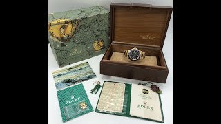 Vintage Rolex Submariner 1680 Gold Arabic Oman box and papers  Awad Watches [upl. by Silver]