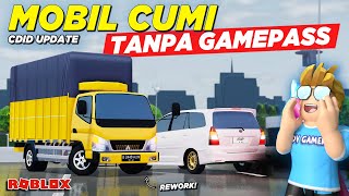 BANYAK MOBIL CUMI TANPA GAMEPASS DAN TRUK REWORK  REVIEW CDID UPDATE  Roblox Indonesia [upl. by Aissyla]