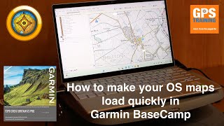 Viewing 125k Ordnance Survey maps in Garmin BaseCamp [upl. by Leehar]