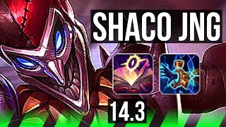 SHACO vs EKKO JNG  728 300 games Dominating  NA Grandmaster  143 [upl. by Aninaj]