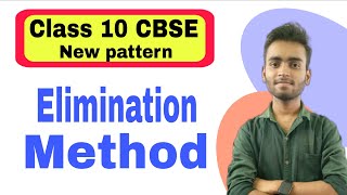 Class 10th Chapter 3 Elimination Method With Example 4  Easy Concept [upl. by Ytsim]