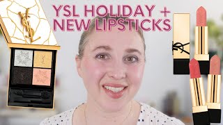 YSL Rouge Pur Couture Lipsticks amp Holiday Quad 910 [upl. by Love]