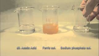 Reaction of Ferric Solution with Sodium Phosphate Solution [upl. by Sacken]