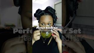 Perfect Roller Set On HEALTHY RELAXED HAIR relaxedhaircare rollerset [upl. by Margery]