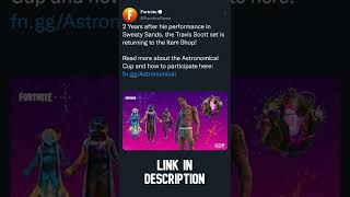 Travis Scott returns to Fortnite [upl. by Jarlathus622]