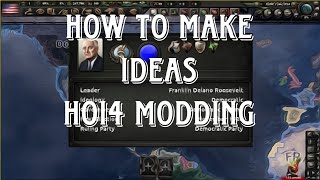 HOI4 Modding  Idea Modding [upl. by Annaitat]