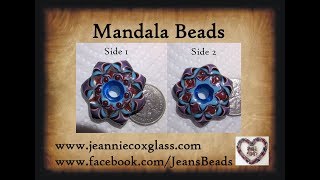 Making a Mandala Lampwork Bead by Jeannie Cox [upl. by Ygief]