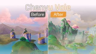 What Chenyu Vale looked like before 44  Map Comparison  GENSHIN IMPACT [upl. by Wojcik]