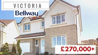 BELLWAY VICTORIA SHOWHOME TOUR  4 DOUBLE BED DETACHED HOUSE  WHAT £270000 GETS YOU IN SCOTLAND [upl. by Weidner]