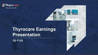 Thyrocare Technologies Ltd Earnings Conference call for Q2 H1 FY 20242025 [upl. by Retep]