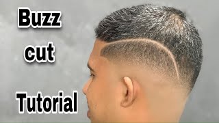 Buzz cut tutorial  step by step  asmr Barber💈 [upl. by Suu]