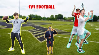 The CRAZIEST Backyard 1v1 Football game [upl. by Florida725]