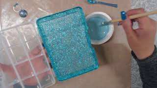 Embellishment Box Swap Using Mod Podge and Glitter [upl. by Bowler626]