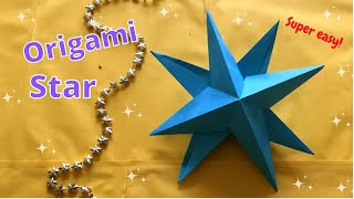 ★ MAKKELIJKE ORIGAMI 3D STER VOUWEN MET PAPIER 5 minuten knutselen ★ [upl. by Mathilde]