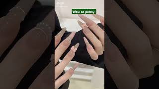 Beautiful nails design 👌👌beautyhacks trendingshorts ytshortsvideo [upl. by Colwen]