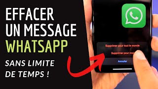 SUPPRIMER un message WhatsApp SANS LIMITE de temps  shorts [upl. by Mcclure]