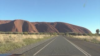 Drive around Uluru Ayers Rock from Talinguru Nyakunytjaku to Mala Carpark [upl. by Anelac]