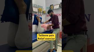 Tailbone pain relief exercise tail pain exercise physiotherapy shortsyoutube shortvideo [upl. by Nirhtak645]