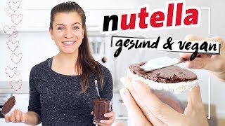 Gesunde Nutella  Vegan Gesund amp ohne Zucker  Neuer Trend Schoko Hummus [upl. by Sidnak]