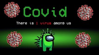 Among us game with covid 😮 corona virus in among us game  funny story ‎Gudugame king [upl. by Enaujed940]