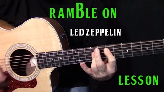 how to play quotRamble Onquot by Led Zeppelin  acoustic guitar lesson [upl. by Kuth571]