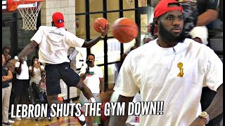 LeBron James CRAZY DUNKS During Bronnys PreGame Warm Ups SHUTS THE GYM DOWN [upl. by Tammara]