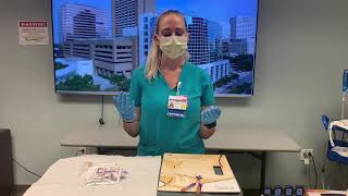 Video 5 CVC Dressing Change New PICC Line Dressing Application [upl. by Rehpinnej831]