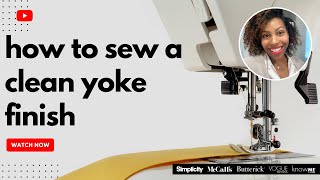 How to Sew a Clean Yoke Finish with Brittany J Jones [upl. by Buckels]