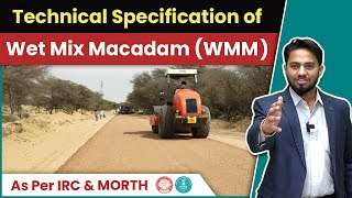 Technical Specification of WMM as per MORTH  Wet Mix Macadam  IRC 109 [upl. by Salchunas]