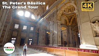 Saint Peters Basilica 4K Tour  The Vatican  with Captions [upl. by Sokin151]