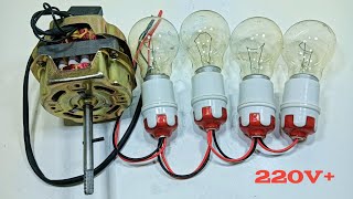 NewHow to make free electricity generator 220V powerful free energy device with fan coil amp magnet [upl. by Sihun]