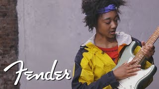 Melanie Faye Demos The Player Series Stratocaster®  Fender [upl. by Semreh]