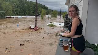 Flooding in Asheville North Carolina [upl. by Mikal]