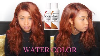 SZA inspired Auburn Copper Hair Water Color Method On Dark Hair [upl. by Ednutey]