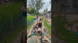 New Traditional Power Tiller Driving Challenge 🙀🙀funny shorts machine farmequipment [upl. by Rosinski354]