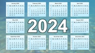 Calendar 2024 [upl. by Auqinet372]