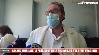 Renaud Muselier le président de la Région Sud sest fait vacciner [upl. by Attenaz]