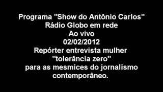 Show do Antônio Carlos entrevista ao vivo mulher que fala palavrão [upl. by Ecyac760]