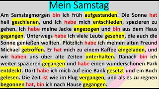 Mein Samstag  Erzählung A2B1 Berlin Deutschhören B1 A2 [upl. by Hun321]
