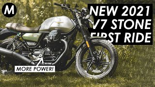 Why The New 2021 Moto Guzzi V7 Stone Centenario Is Better Than Ever First Ride Review [upl. by Alliscirp]