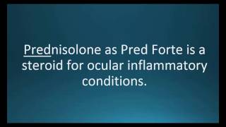 How to pronounce prednisolone Pred Forte Memorizing Pharmacology Video Flashcard [upl. by Reinhardt384]