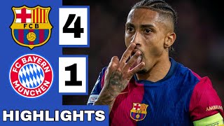 🔴Barcelona vs Bayern Munich 41 Extended HIGHLIGHTS  UEFA Champions League [upl. by Elisabetta892]