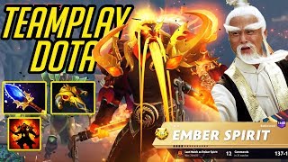 Communication Dota  Gorgc Ember Spirit Aghs [upl. by Yonita]