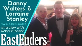 EastEnders Danny Walters amp Lorraine Stanley interview about Keanu amp Karen Taylor with Rory OConnor [upl. by Niehaus538]