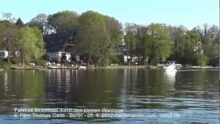 Fahrt im Motorboot durch den Kleiner Wannsee Berlin [upl. by Gnilrad]